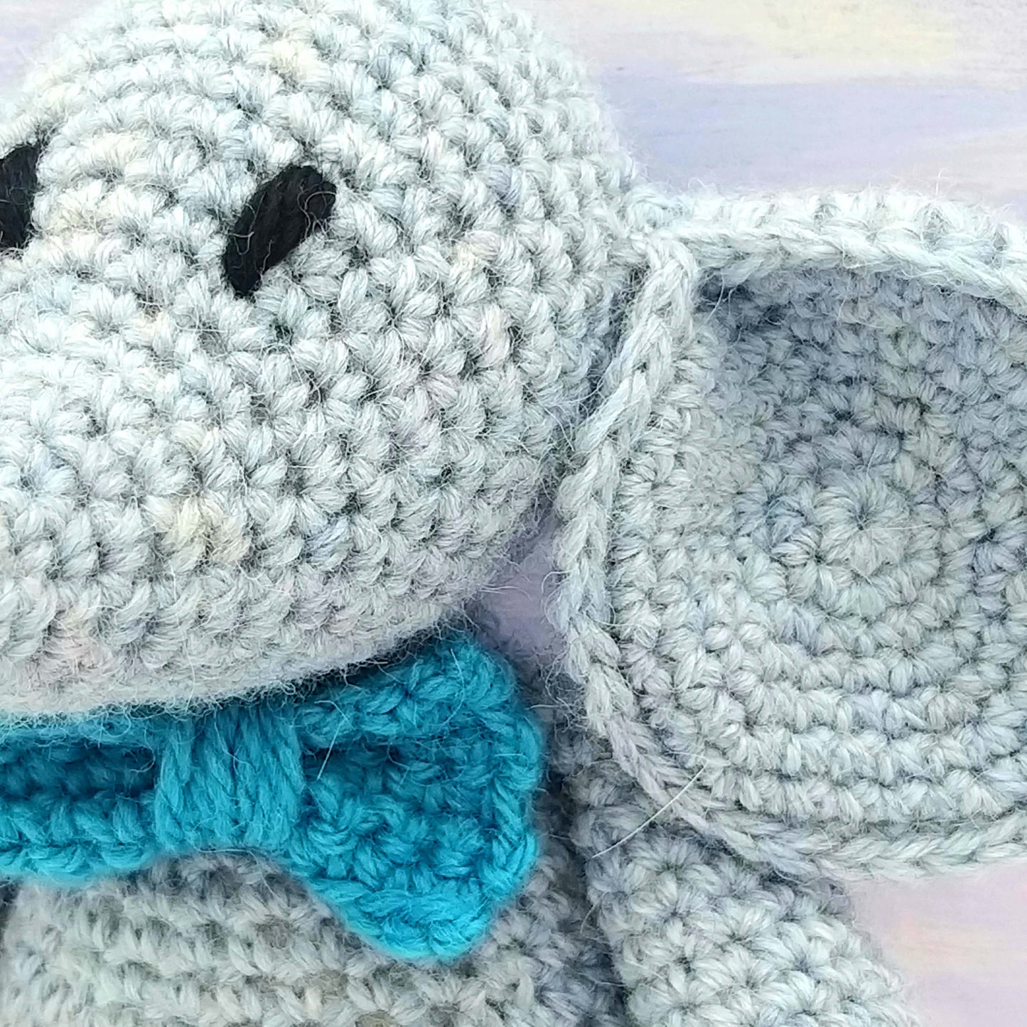 Eli the Elephant Wool & Alpaca Crochet Kit for Complete Beginner