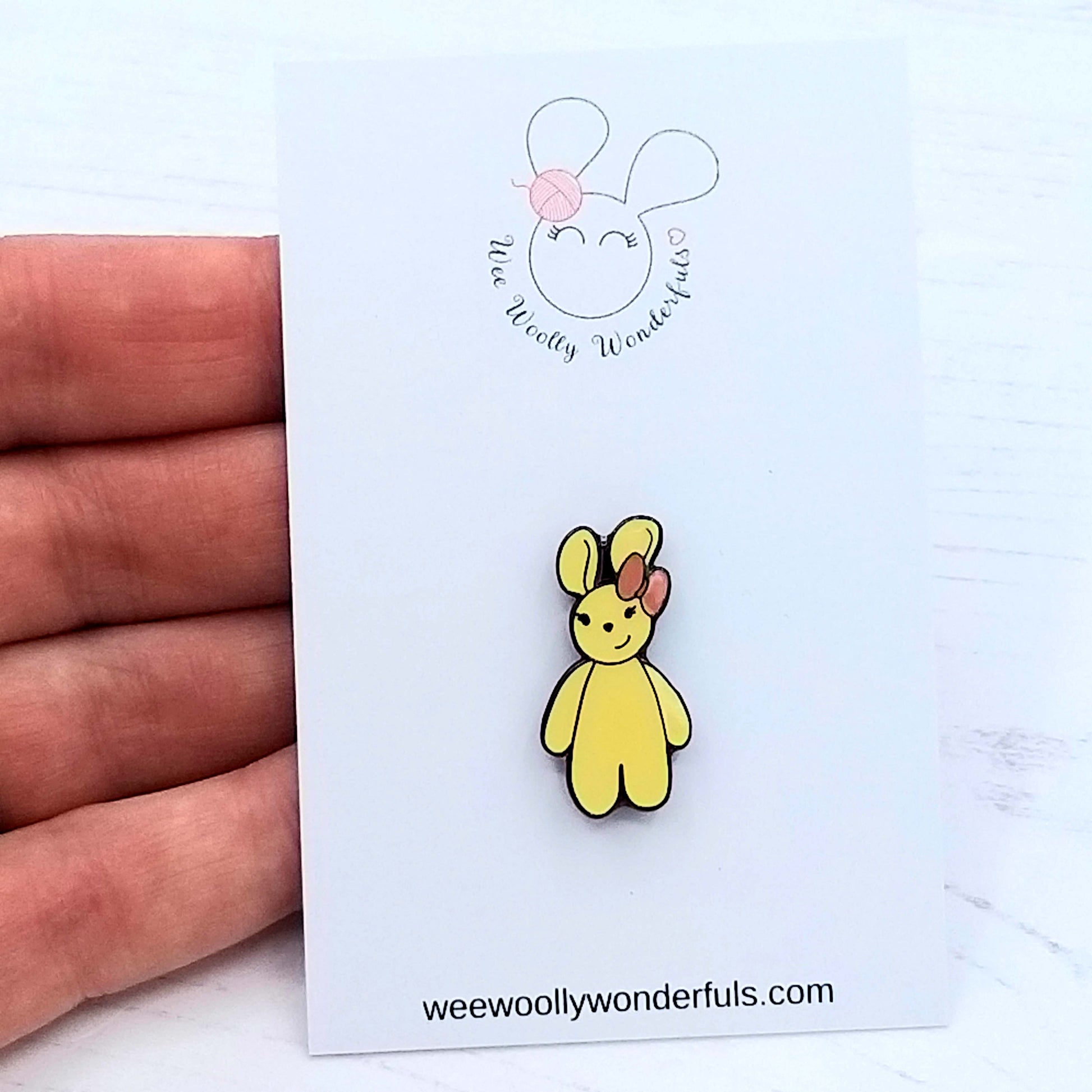 Bunny Rabbit Pin Badge