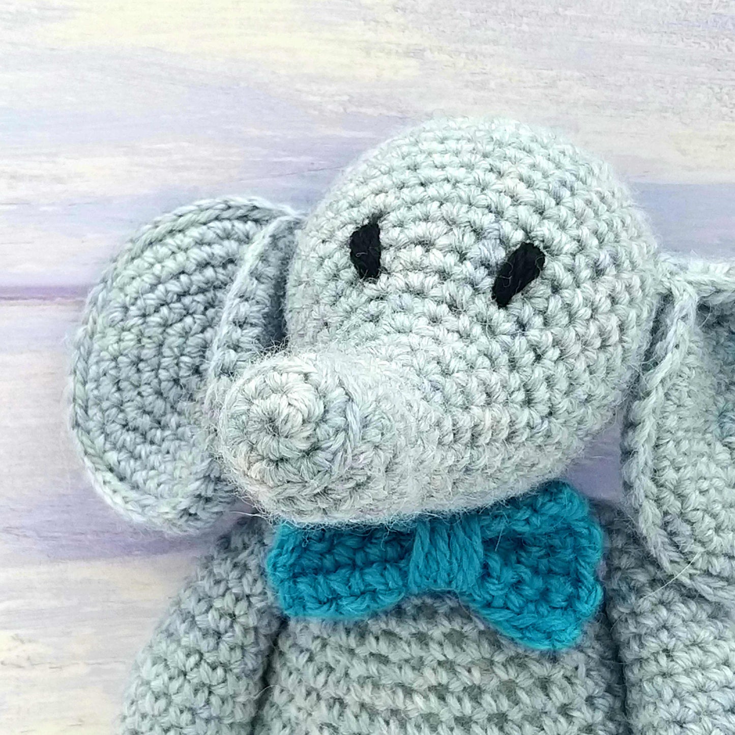 Eli the Elephant Wool & Alpaca Crochet Kit for Complete Beginner