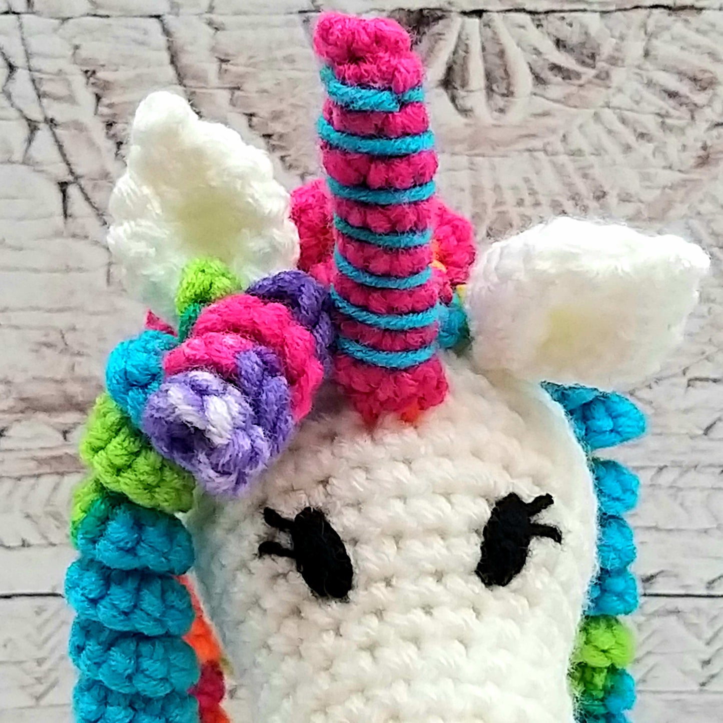 PDF Crochet Pattern - Rainbow the Unicorn