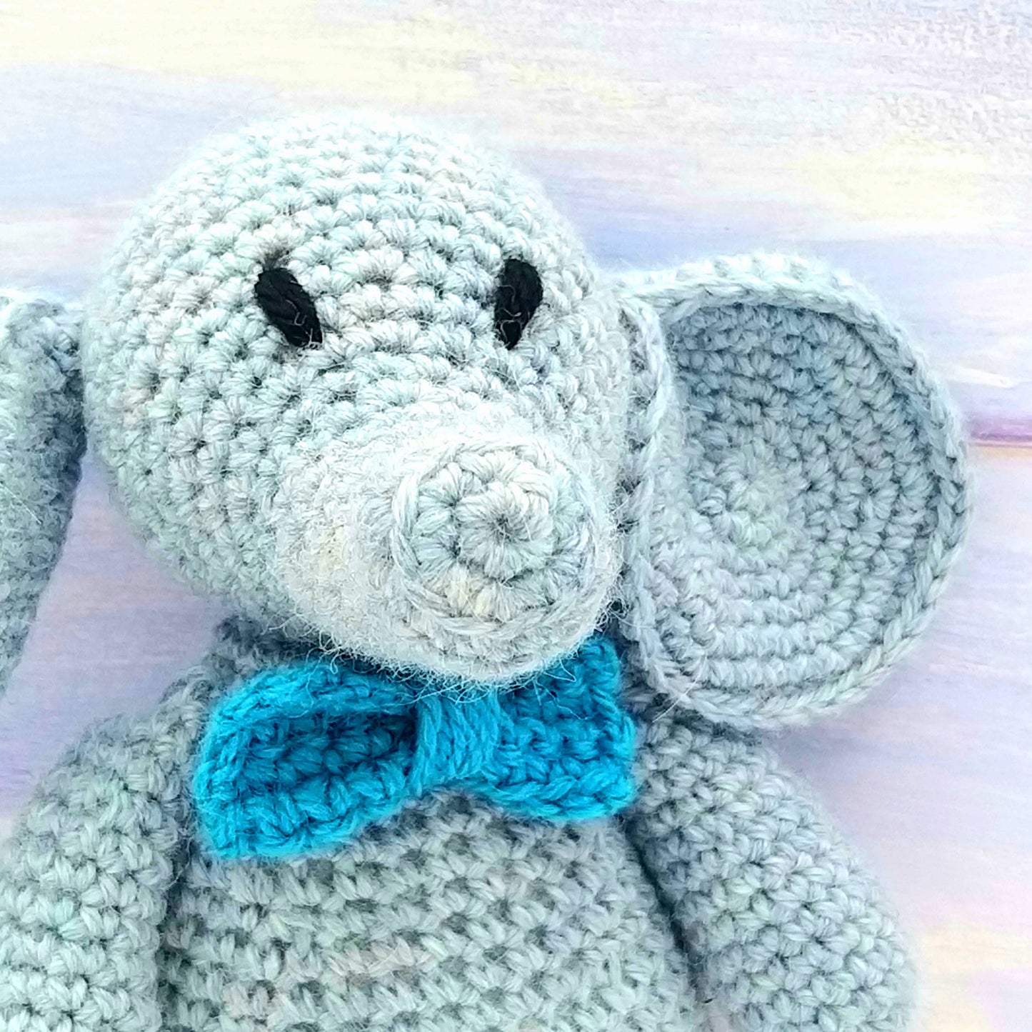 Eli the Elephant Wool & Alpaca Crochet Kit for Complete Beginner