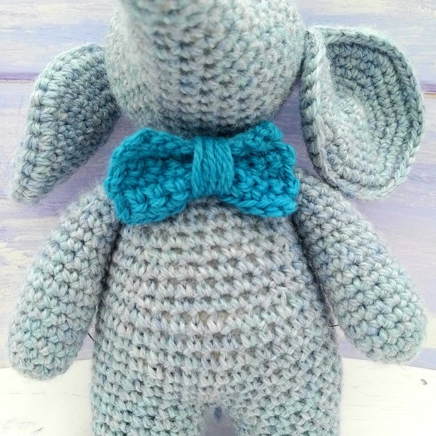 Eli the Elephant Wool & Alpaca Crochet Kit for Complete Beginner