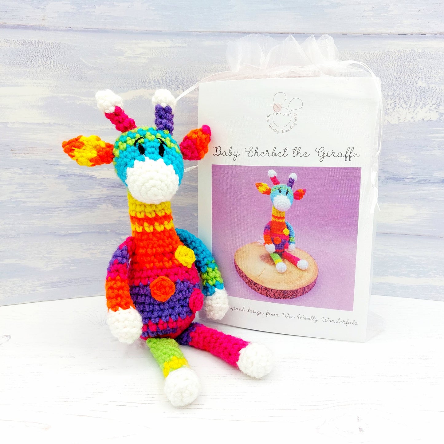 Baby Sherbet the Giraffe Mini Crochet Kit
