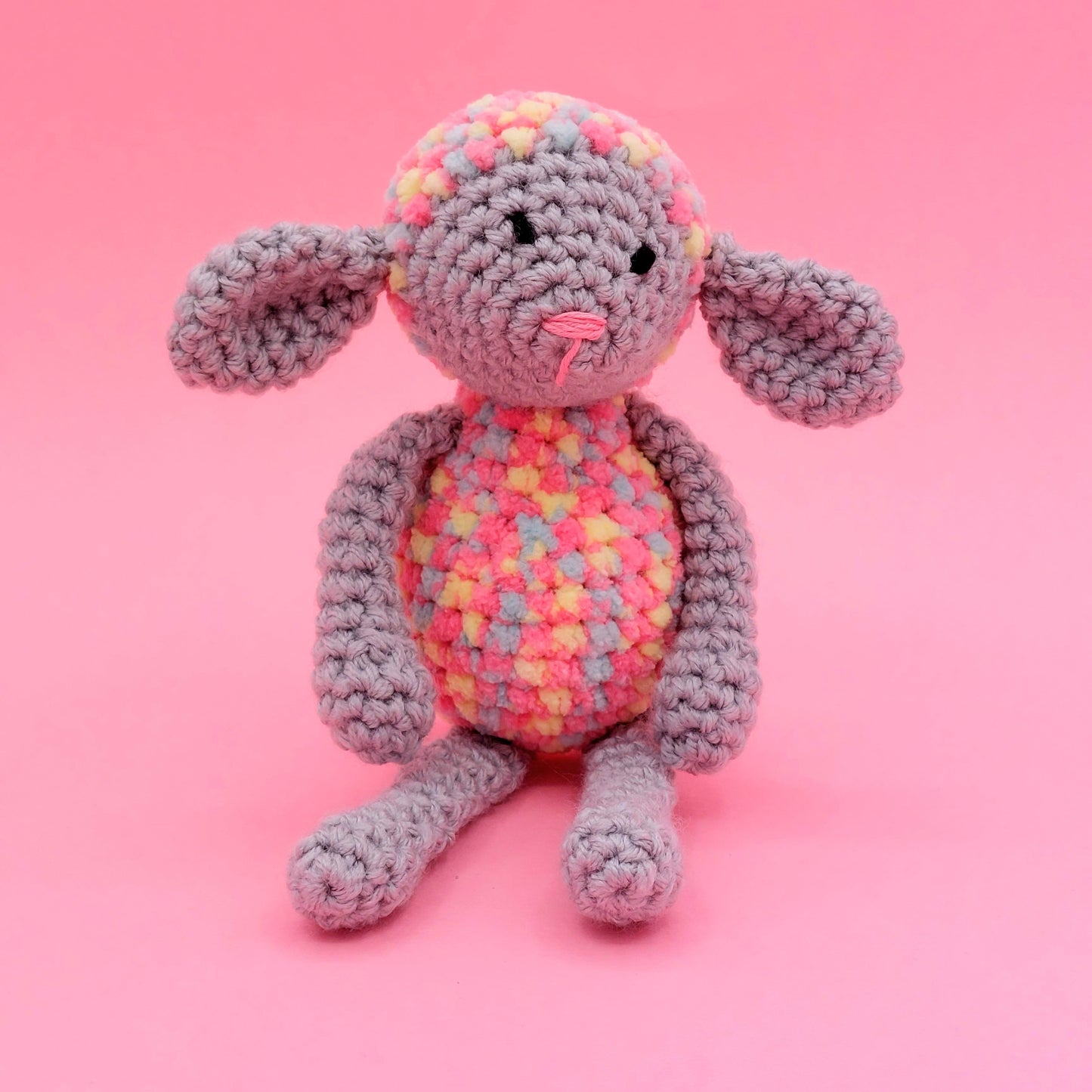 Baby Rainbow Lambs - PDF Crochet Pattern