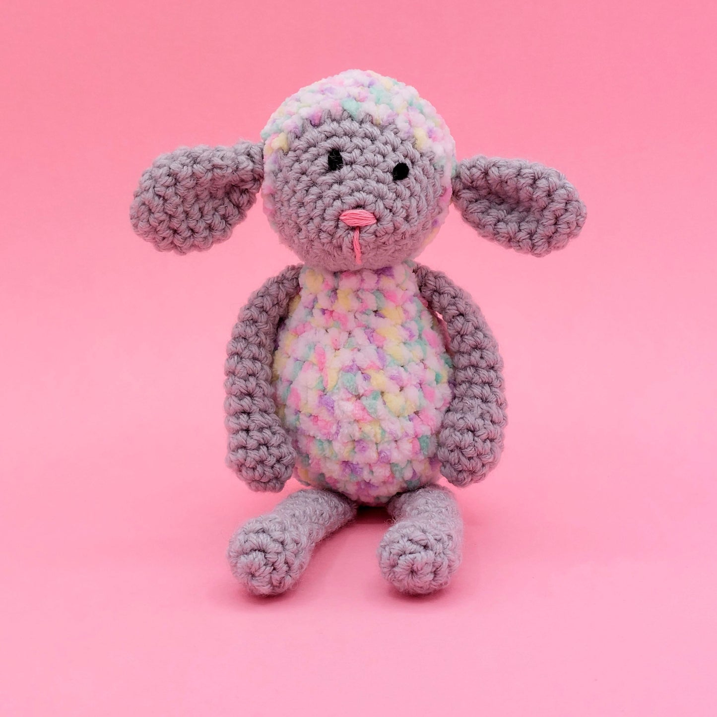 Baby Rainbow Lambs - PDF Crochet Pattern