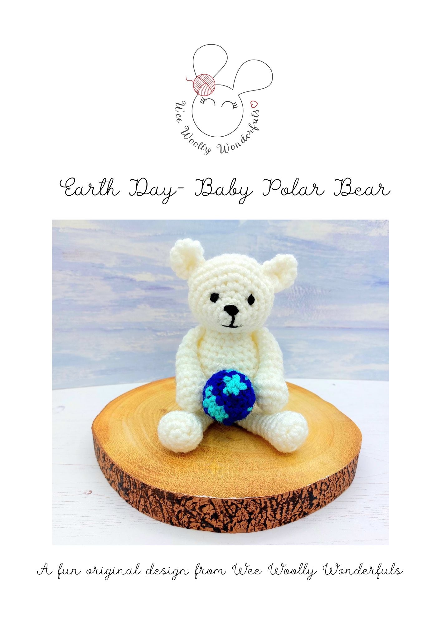 Earth Day Crochet Pattern - Polar Bear