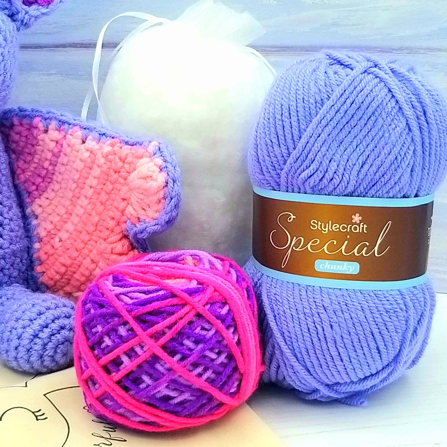 Close up of yarn