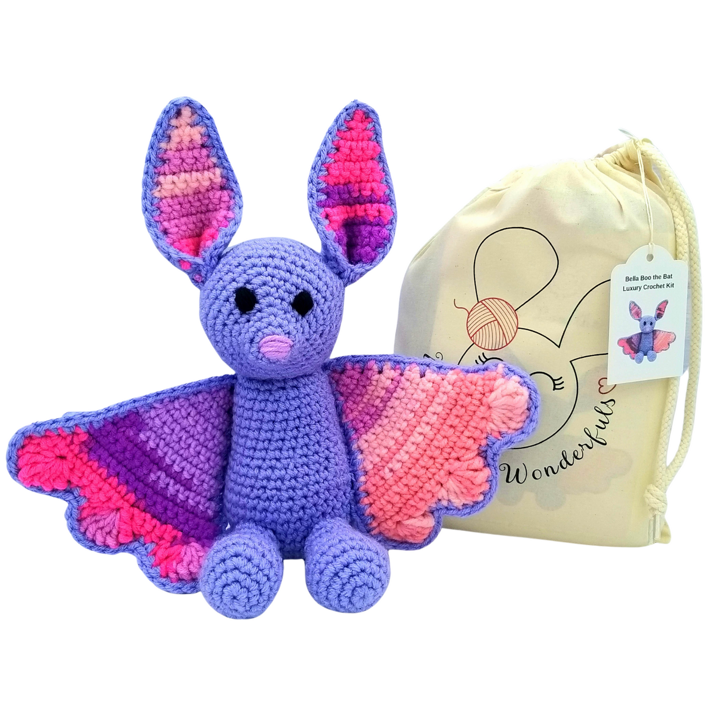 Bat Crochet Kit with Bag