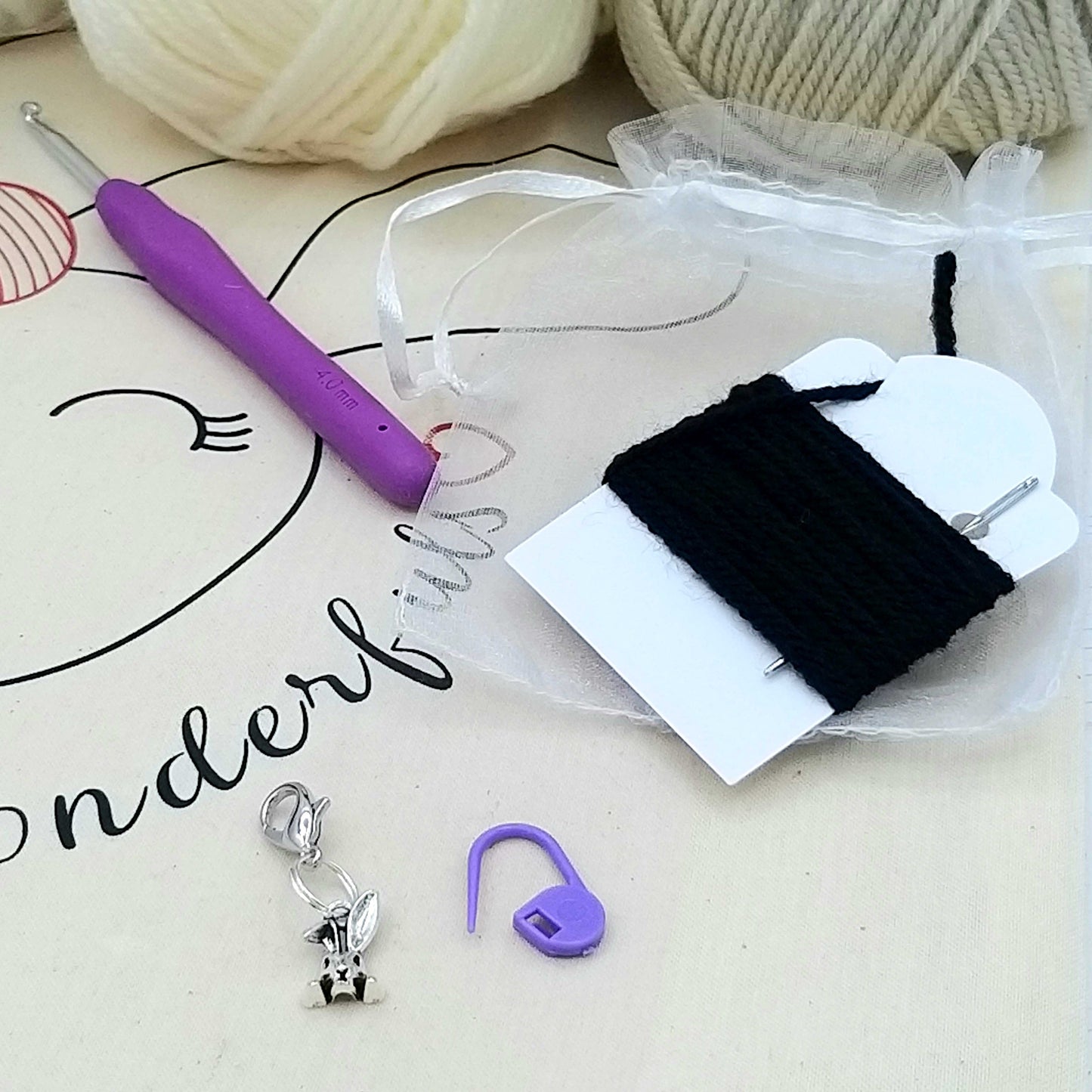 Stitch Marker and Thread