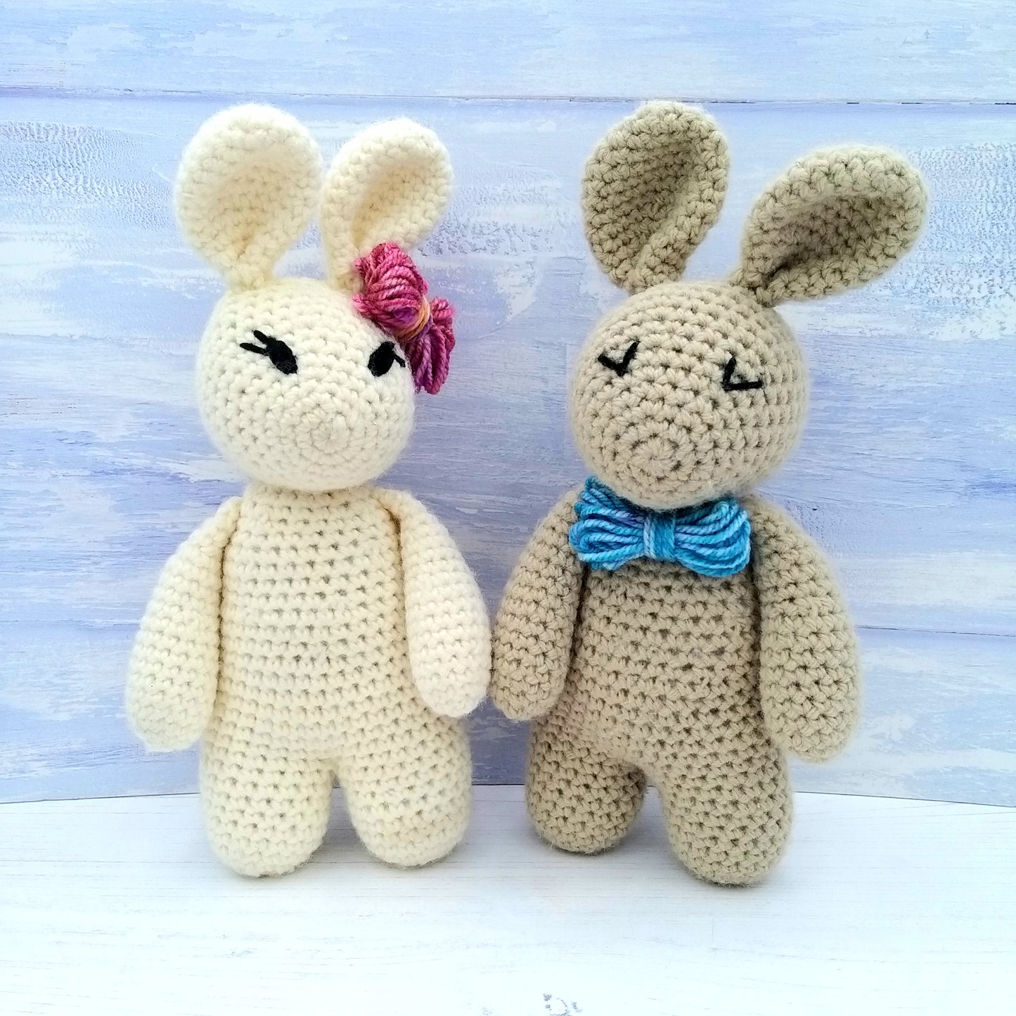 PDF Crochet Pattern for Beginners - Arthur & Betsy Bunny Pattern