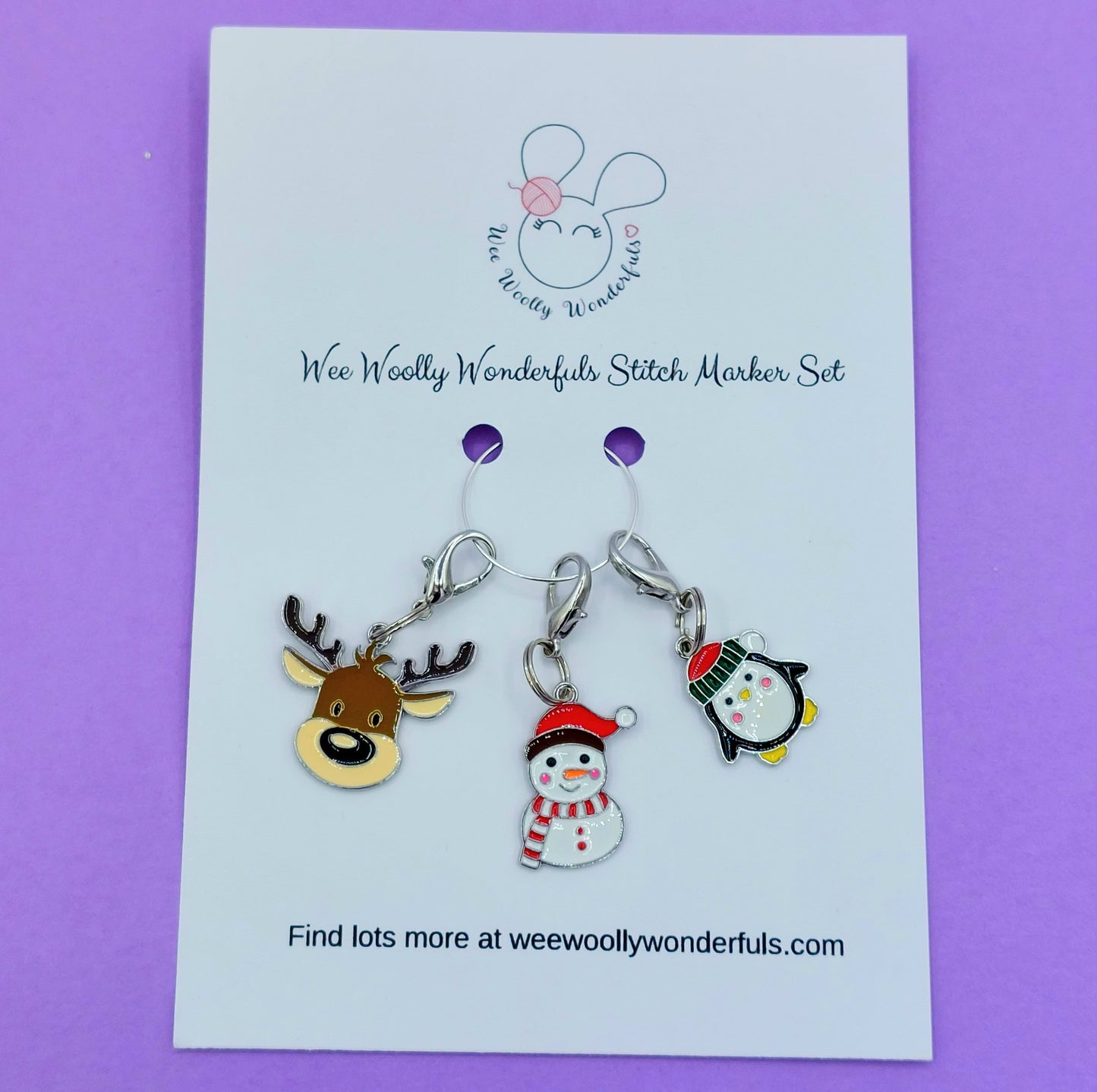 Adorable Stitch Markers Sets - Bee and Daisies, Rainbows, Fruit, Sheep, Cats, and Christmas Stitch Marker sets
