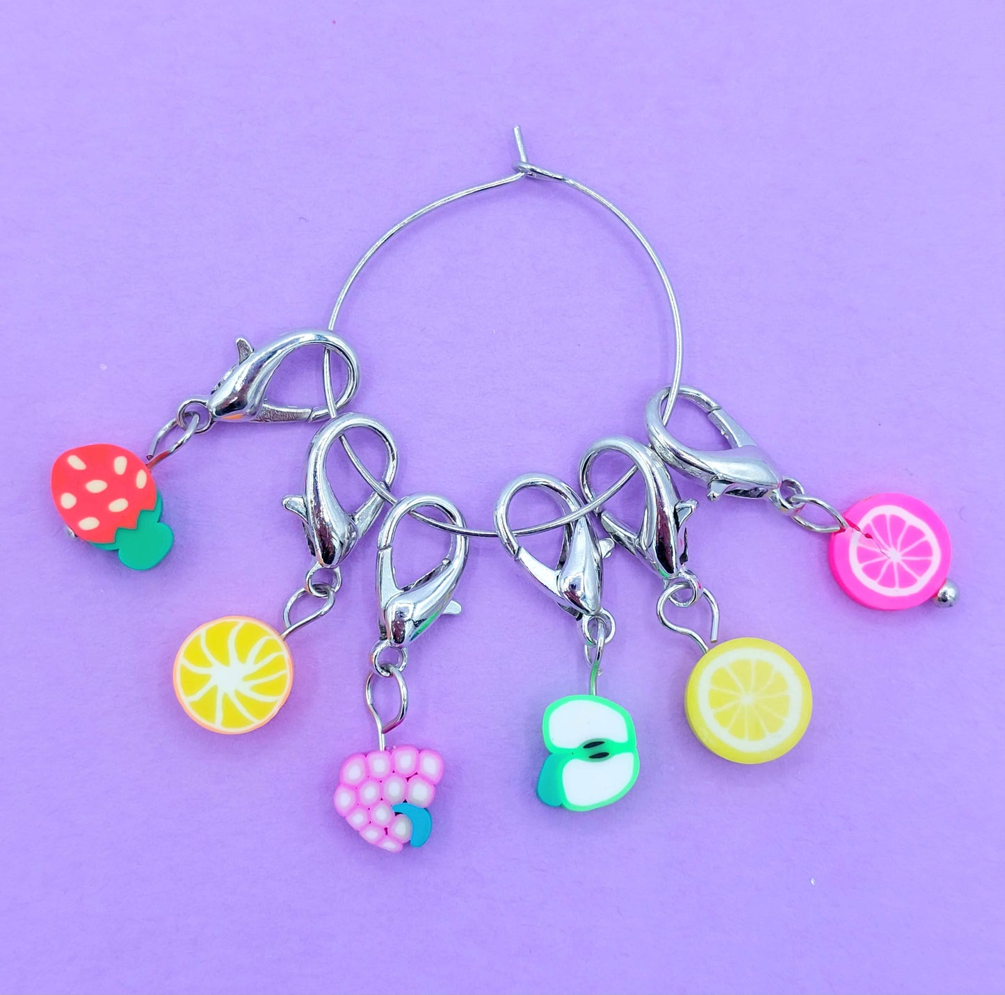 Adorable Stitch Markers Sets - Bee and Daisies, Rainbows, Fruit, Sheep, Cats, and Christmas Stitch Marker sets