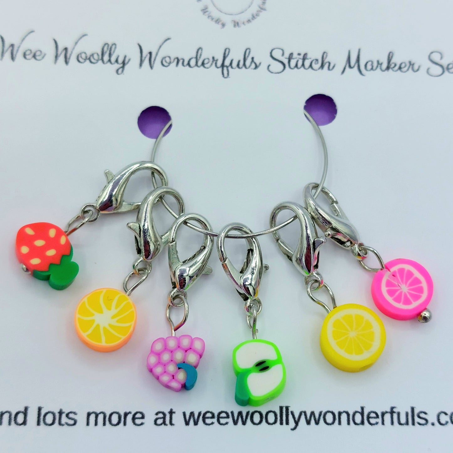 Adorable Stitch Markers Sets - Bee and Daisies, Rainbows, Fruit, Sheep, Cats, and Christmas Stitch Marker sets