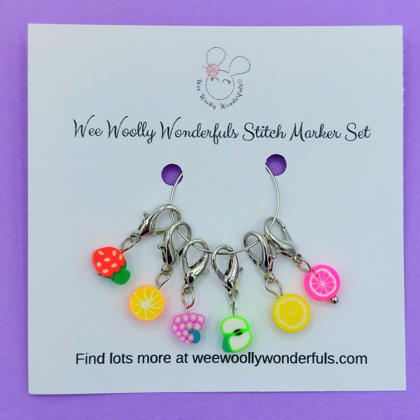 Adorable Stitch Markers Sets - Bee and Daisies, Rainbows, Fruit, Sheep, Cats, and Christmas Stitch Marker sets