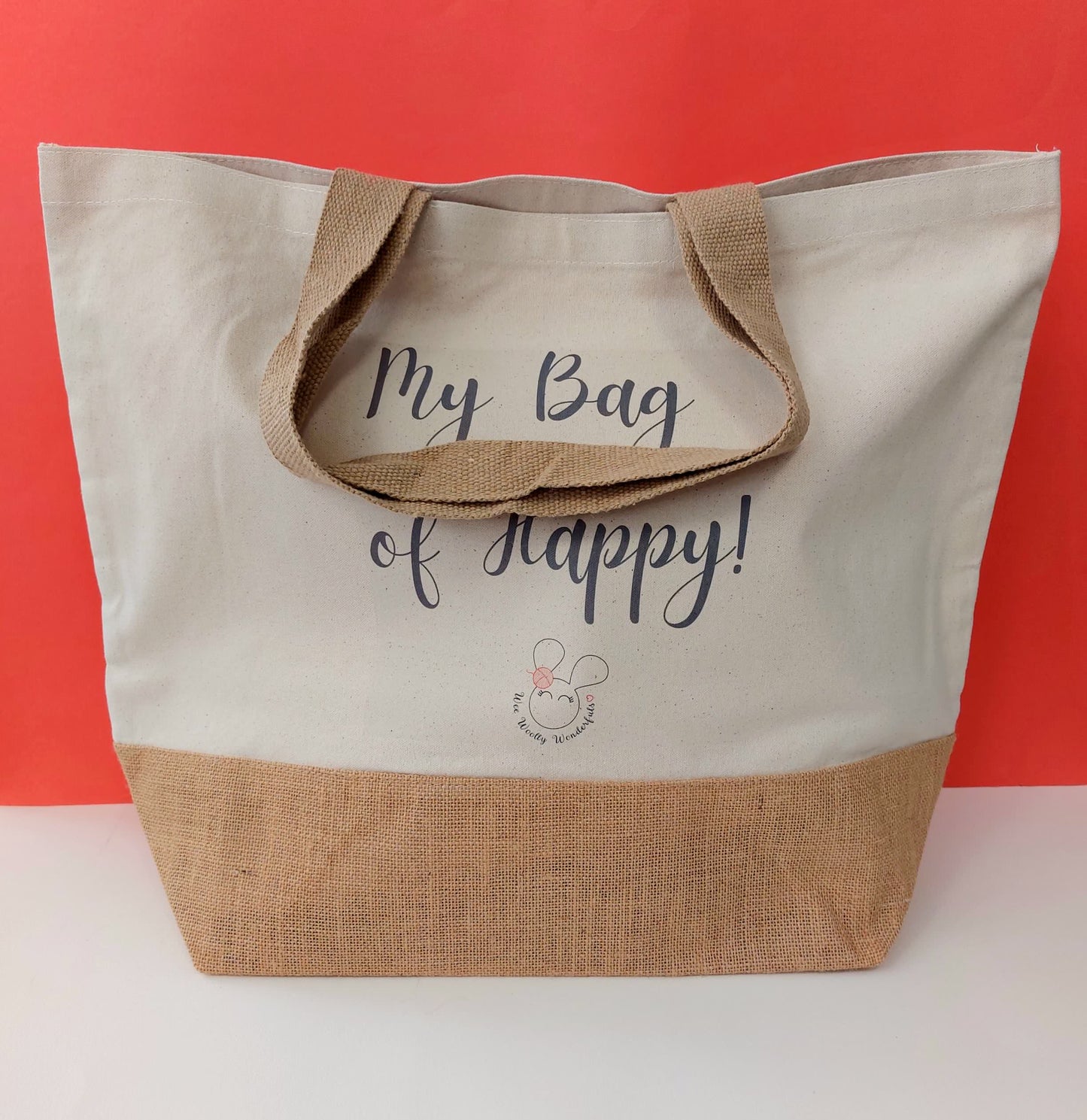 'My Bag of Happy' Extra Large Tote Bag