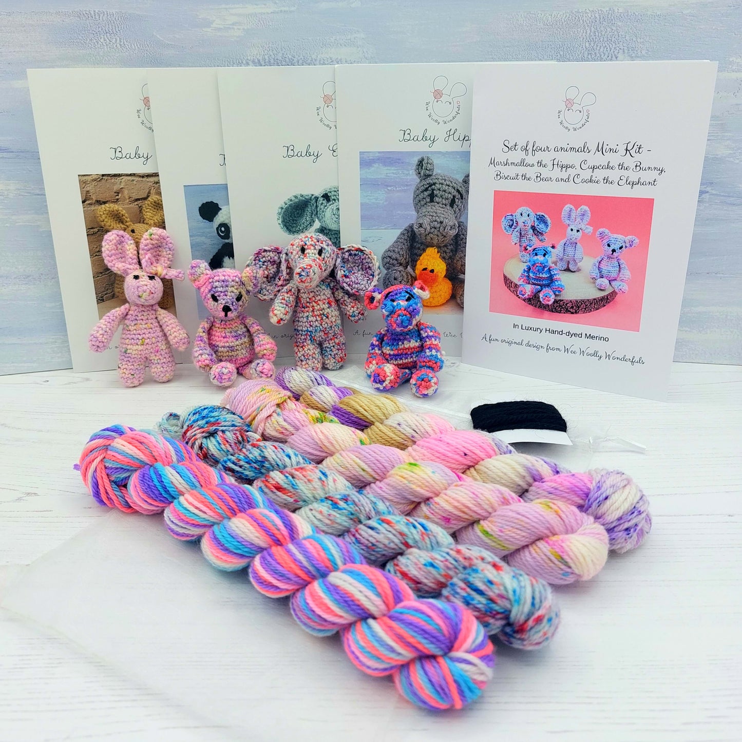 Mini Hand-dye Pocket Pals Crochet Kit