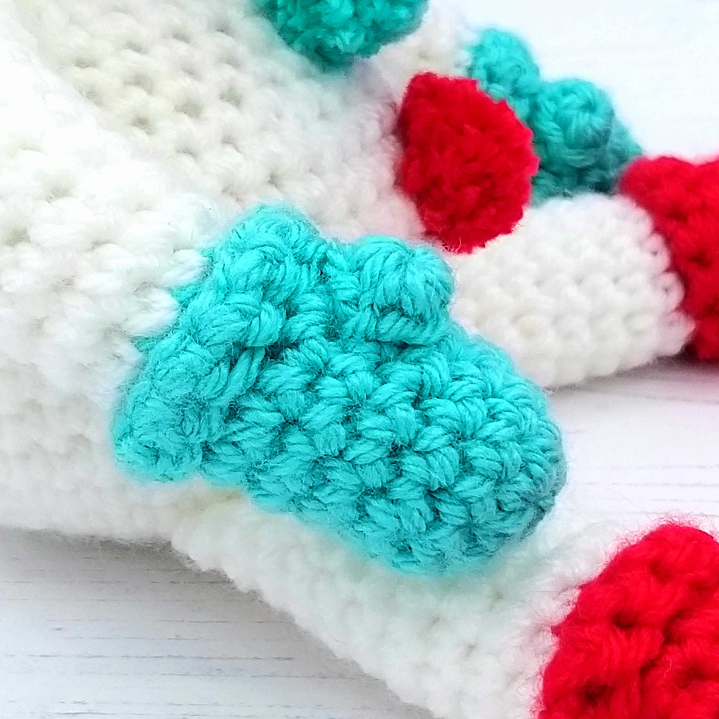 Close up of Snowman's Gloves