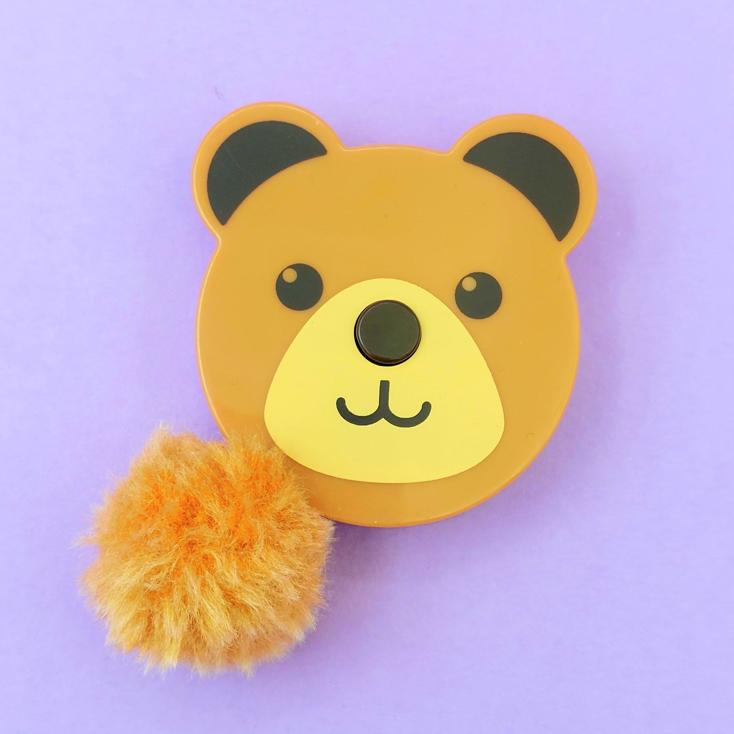 Adorable Animal Tape Measure with fluffy pompom tail