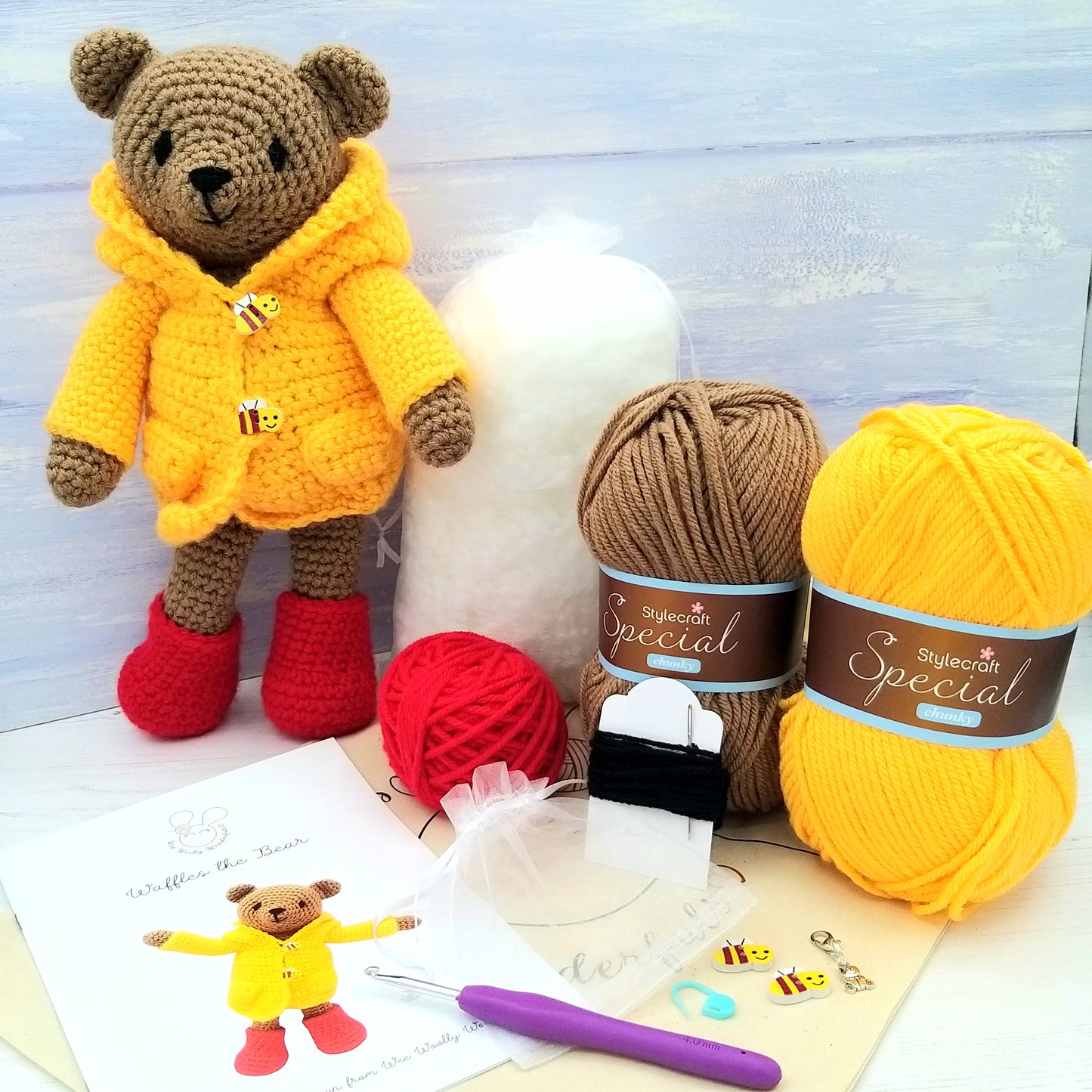 Waffles the Bear Crochet Kit