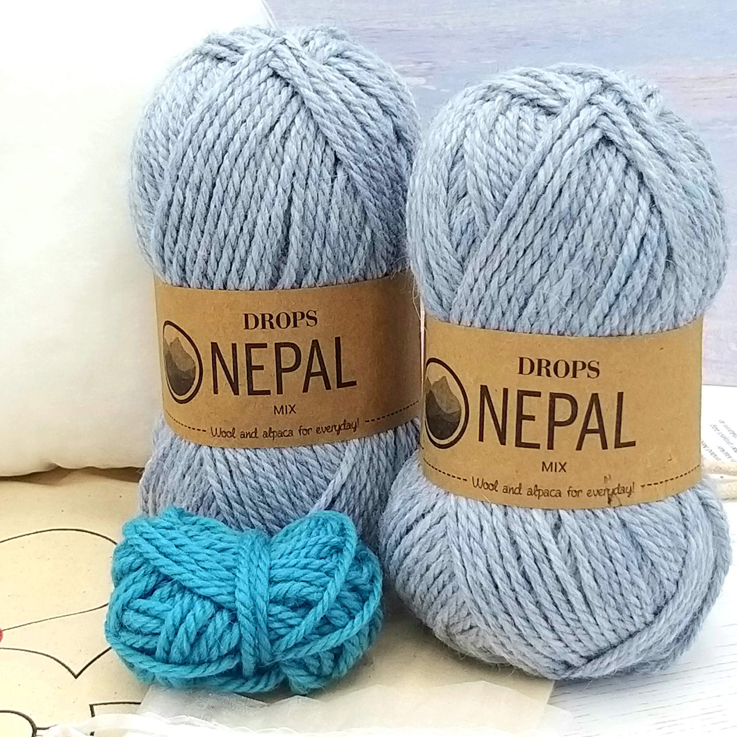 Eli the Elephant Wool & Alpaca Crochet Kit for Complete Beginner