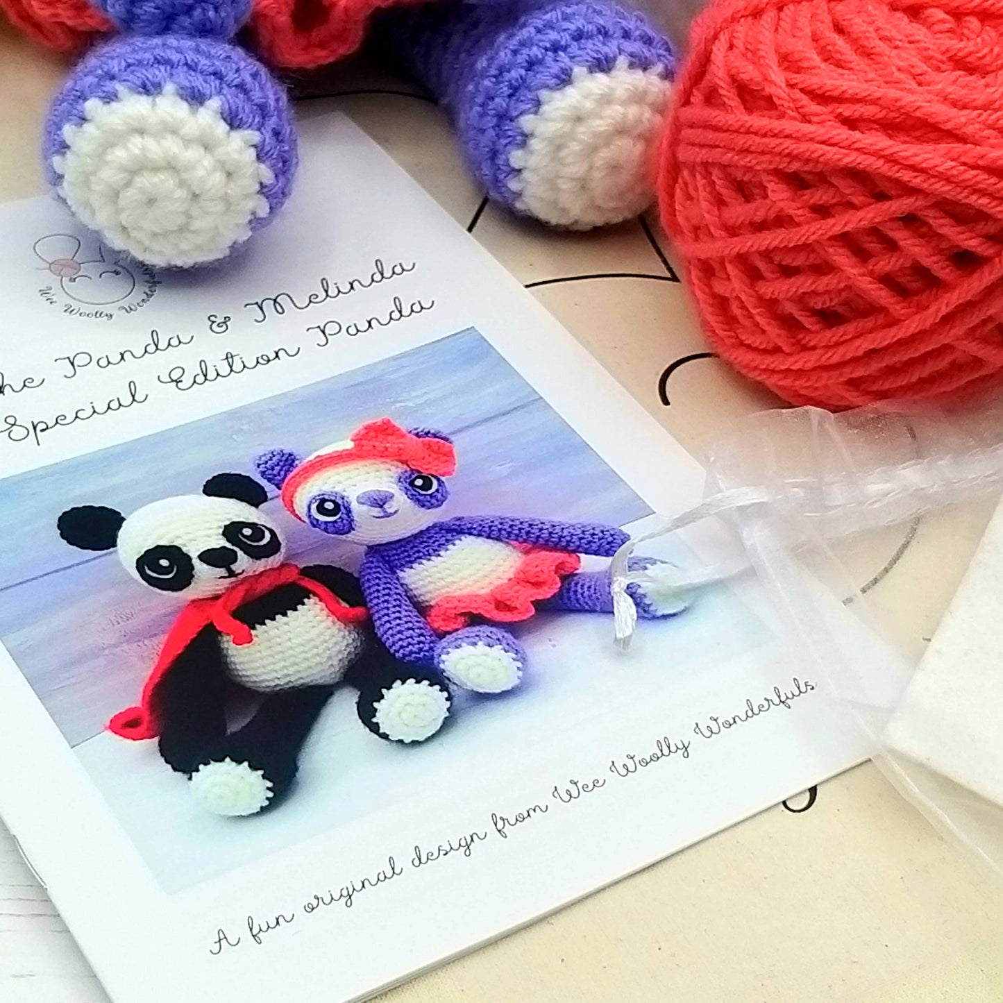 Peter the Panda and Melinda the Panda Luxury Crochet Kit!