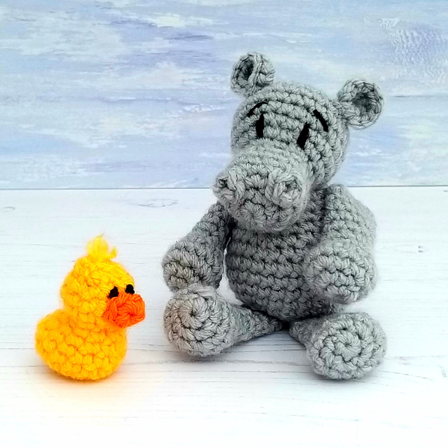 Baby Hippo Mini Crochet Kit