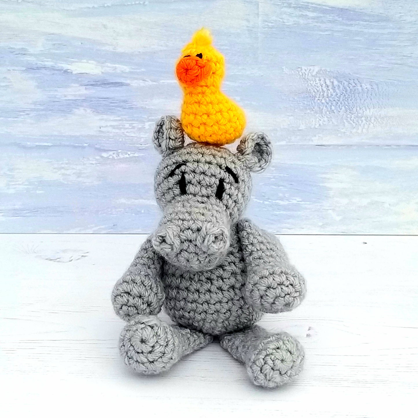 Baby Hippo Mini Crochet Kit
