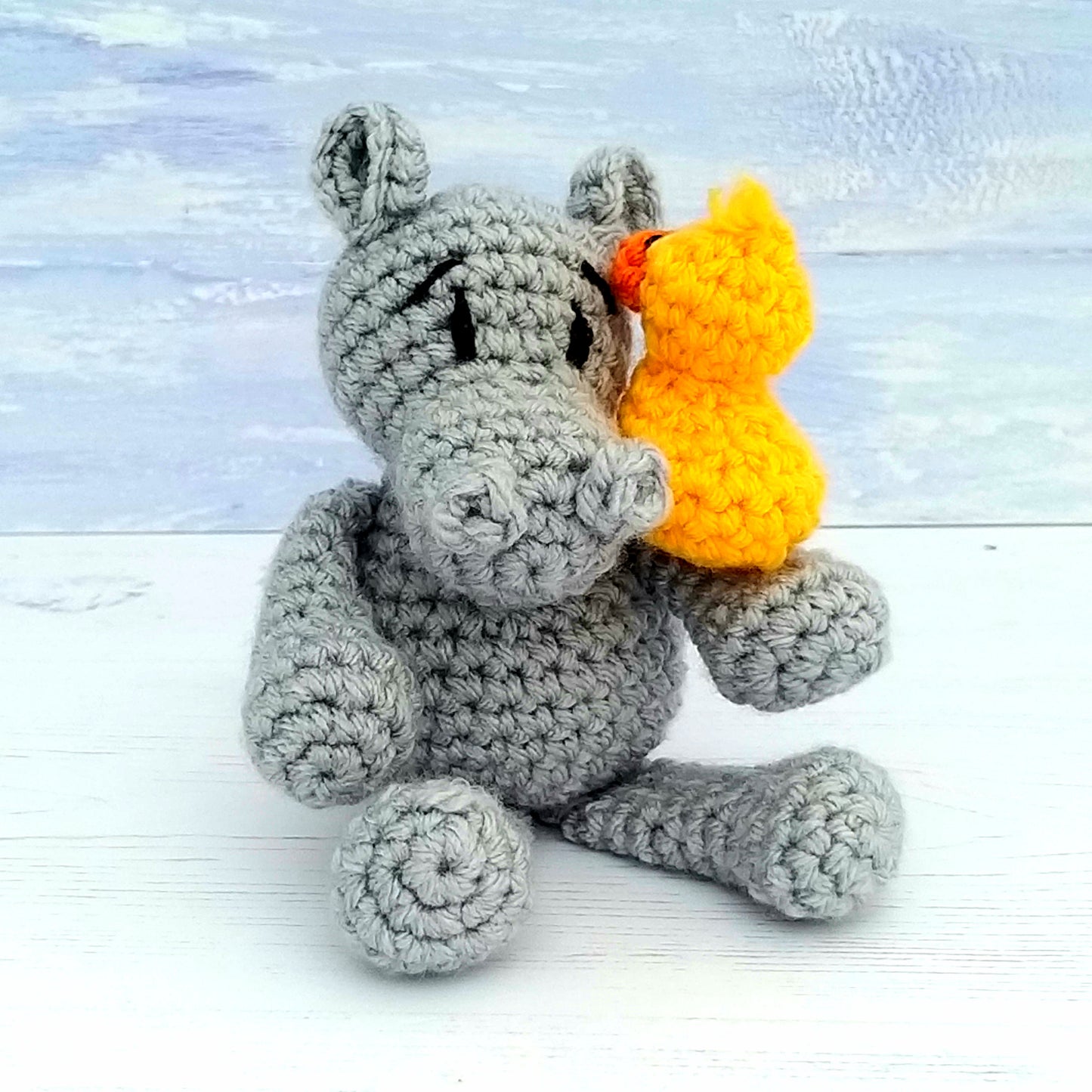 Baby Hippo Mini Crochet Kit