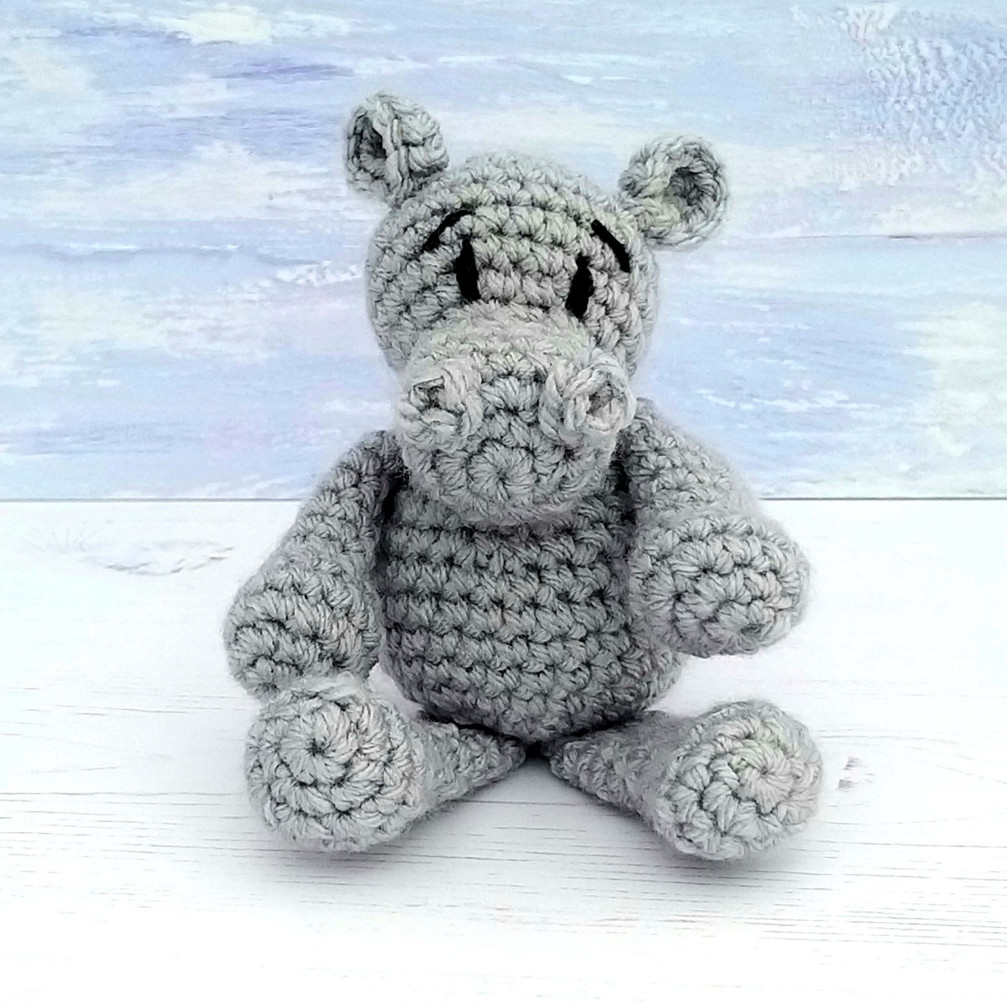 Baby Hippo Mini Crochet Kit