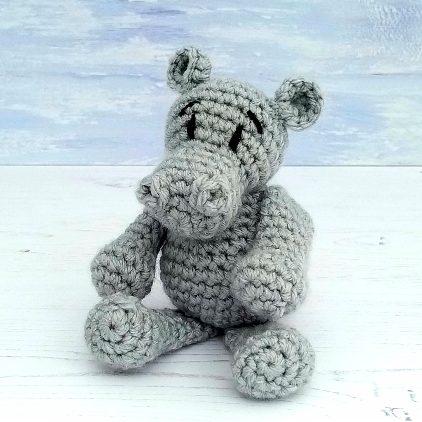 Baby Hippo Mini Crochet Kit