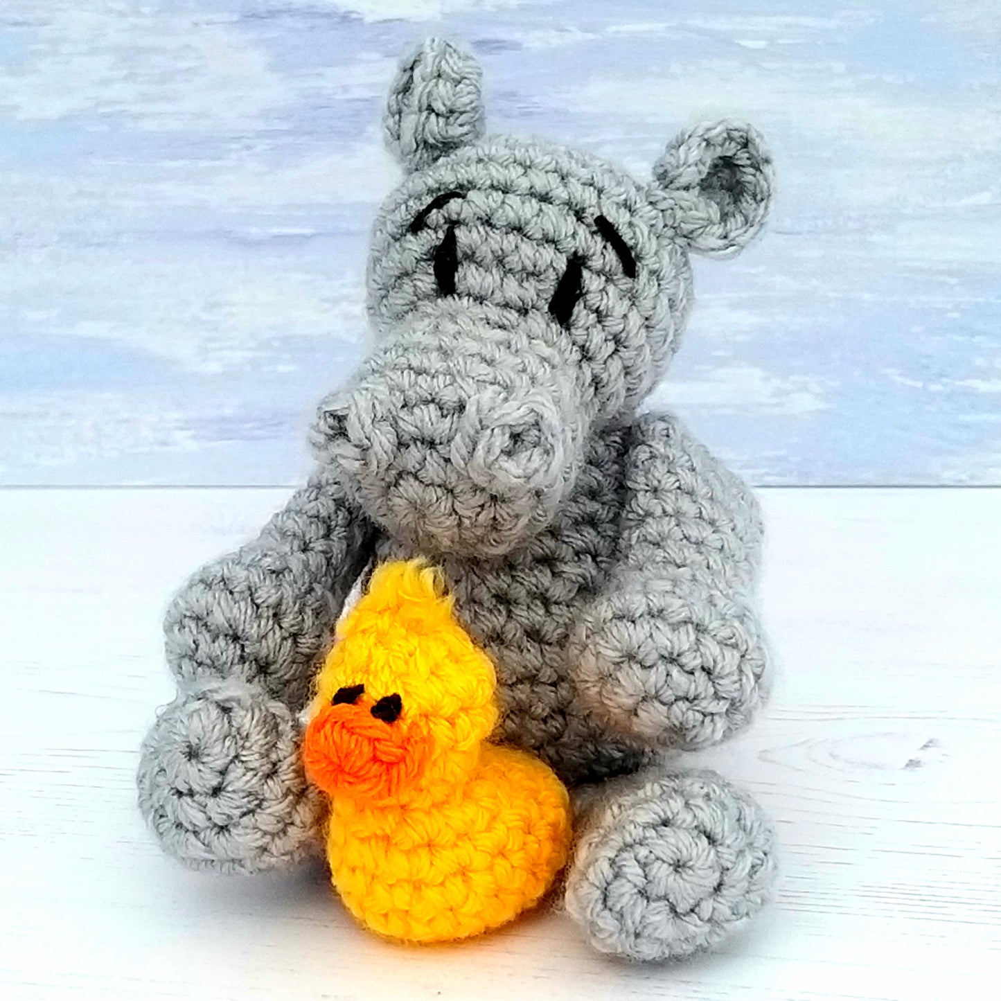 Baby Hippo Mini Crochet Kit