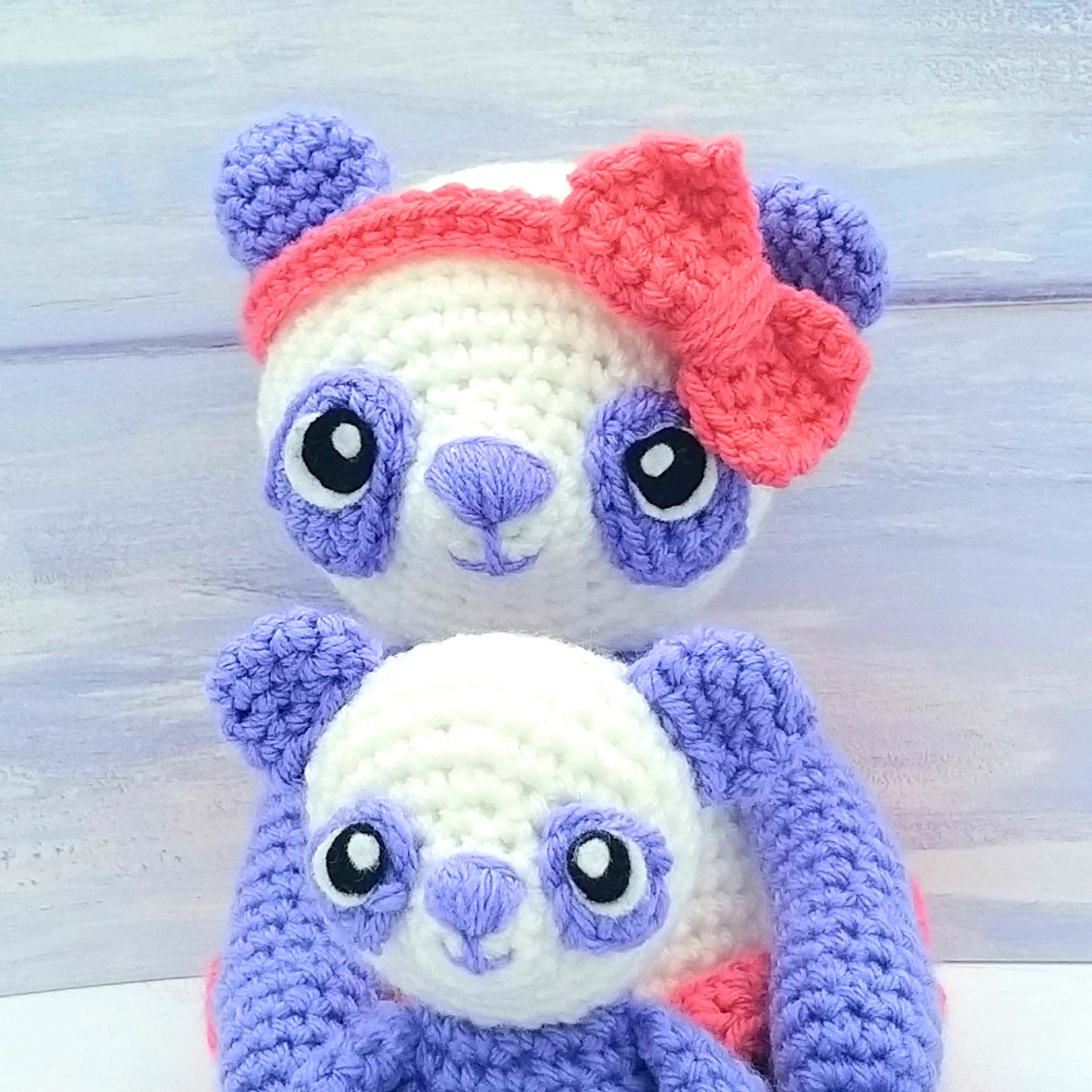 Peter the Panda and Melinda the Panda Luxury Crochet Kit!