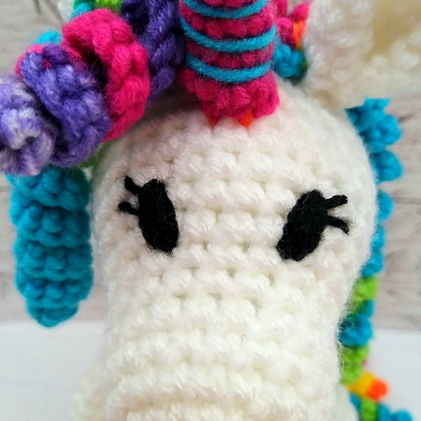 PDF Crochet Pattern - Rainbow the Unicorn