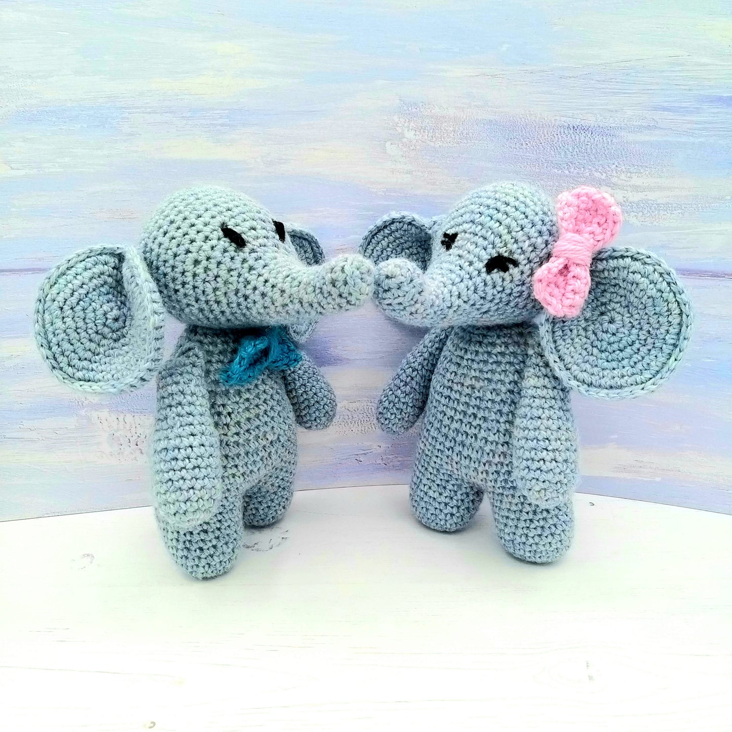 PDF Crochet Pattern - Eli & Ella the Elephants