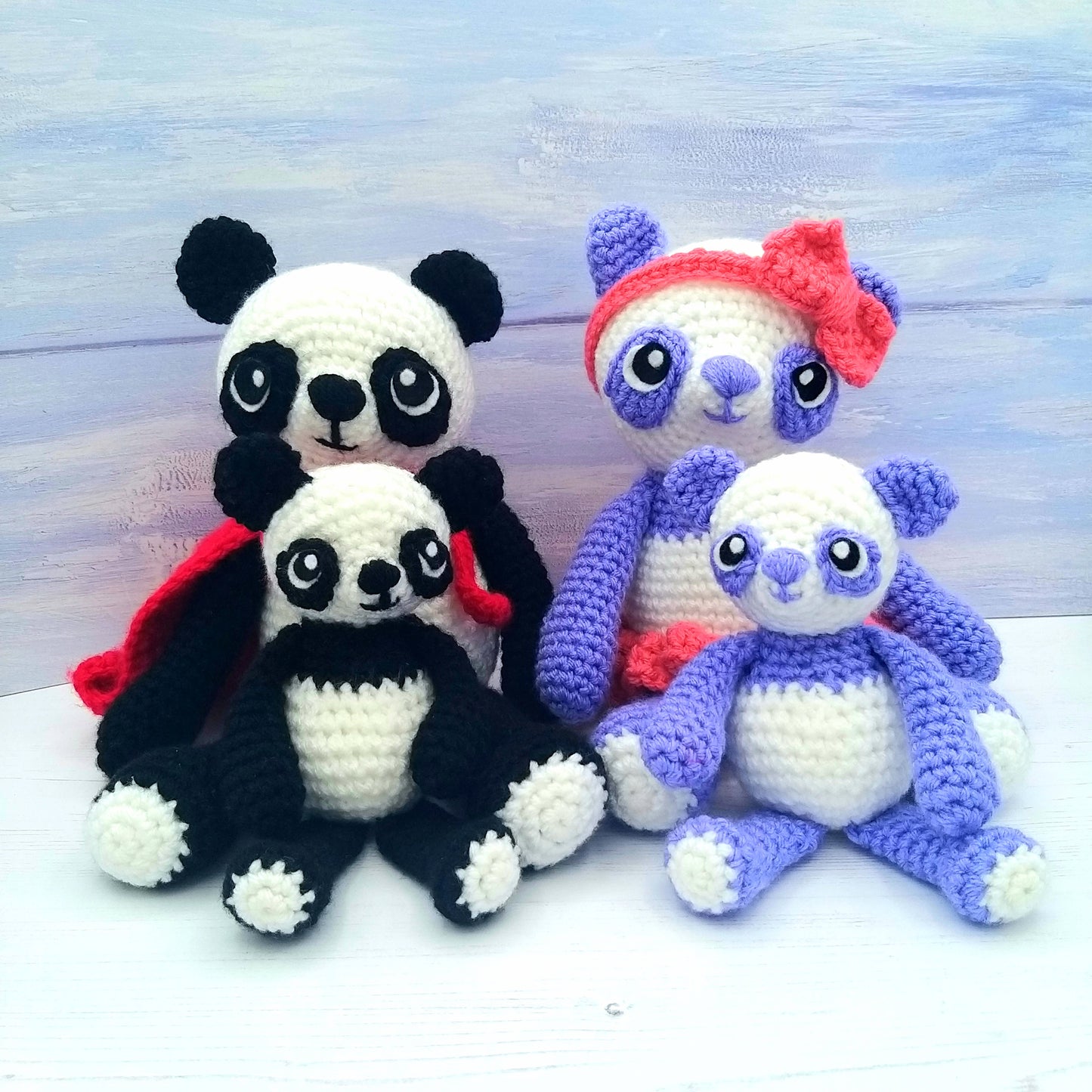 Peter the Panda and Melinda the Panda Luxury Crochet Kit!