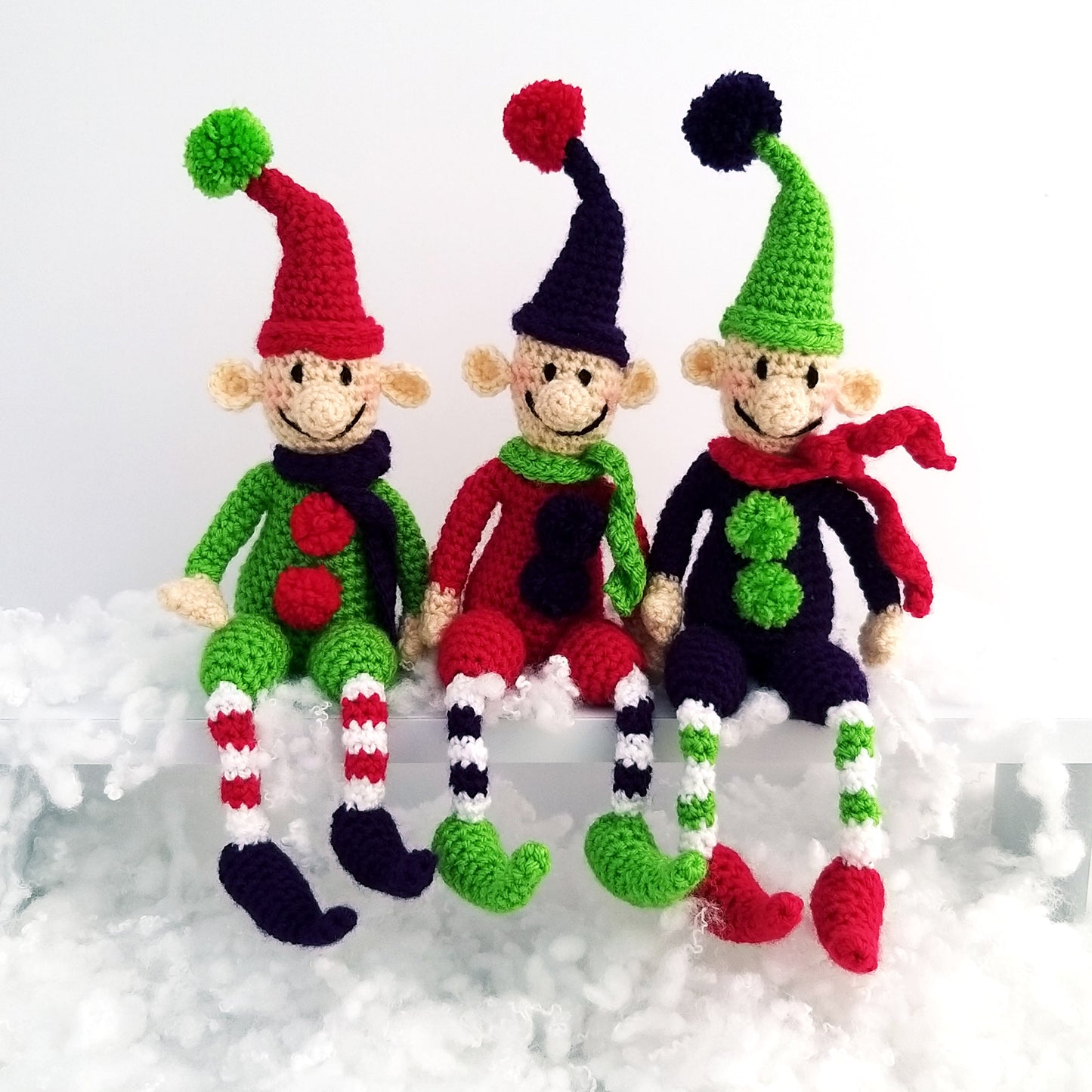 Christmas Elves Crochet Kit - Ernie, Bernie & Sid
