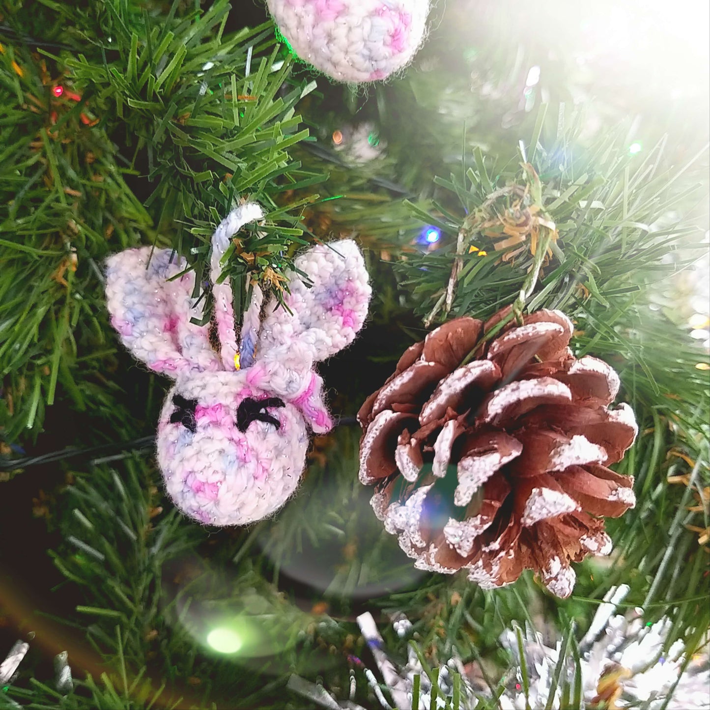 Bunny Tree Ornament Free PDF Crochet Pattern
