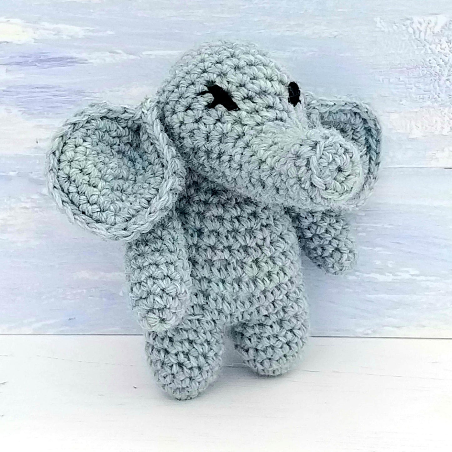 Eli the Elephant Wool & Alpaca Crochet Kit for Complete Beginner