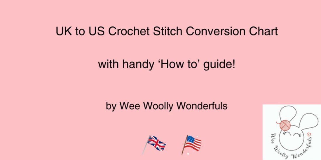 UK to US Crochet Stitch Conversion Chart - Cover of download
