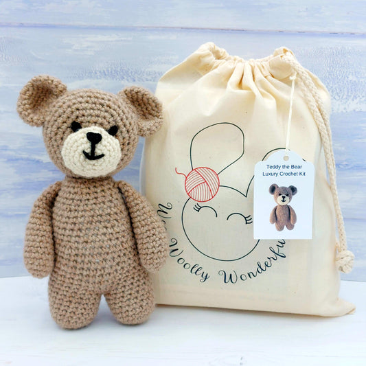 Teddy the Bear - Luxury Crochet Kit for Beginners