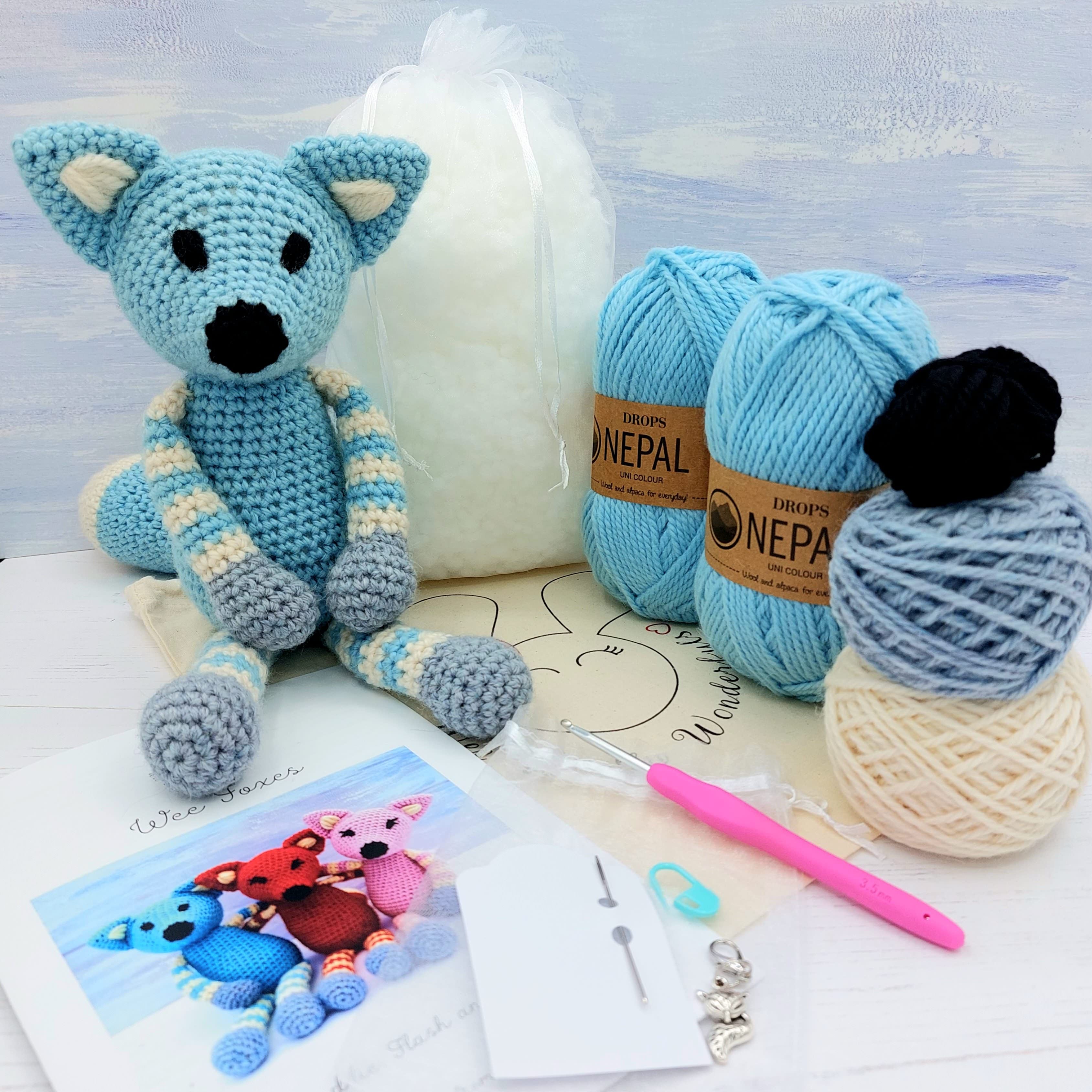 Crochet Kit Fin Fox Mini - 709650839526