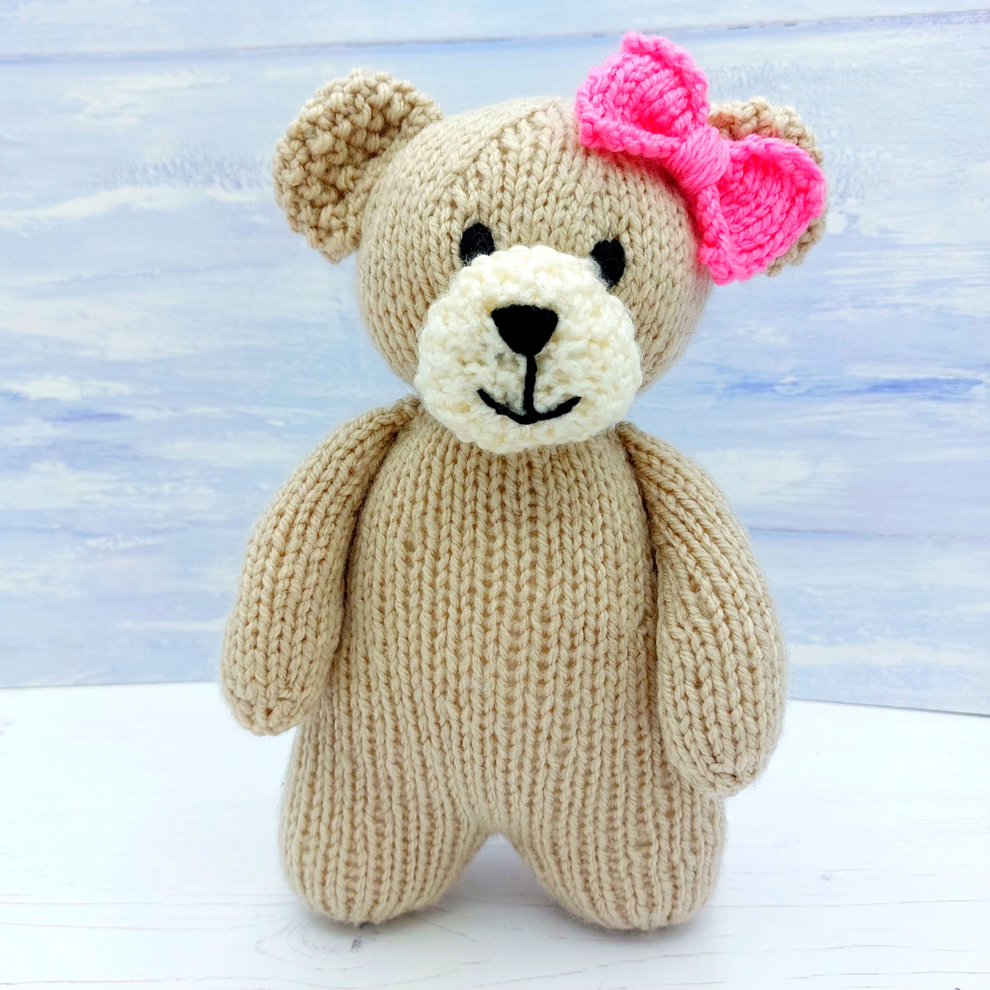 Knitting Kit with Patterns for Two Toy Teddy Bears Wee Woolly Wonderfuls