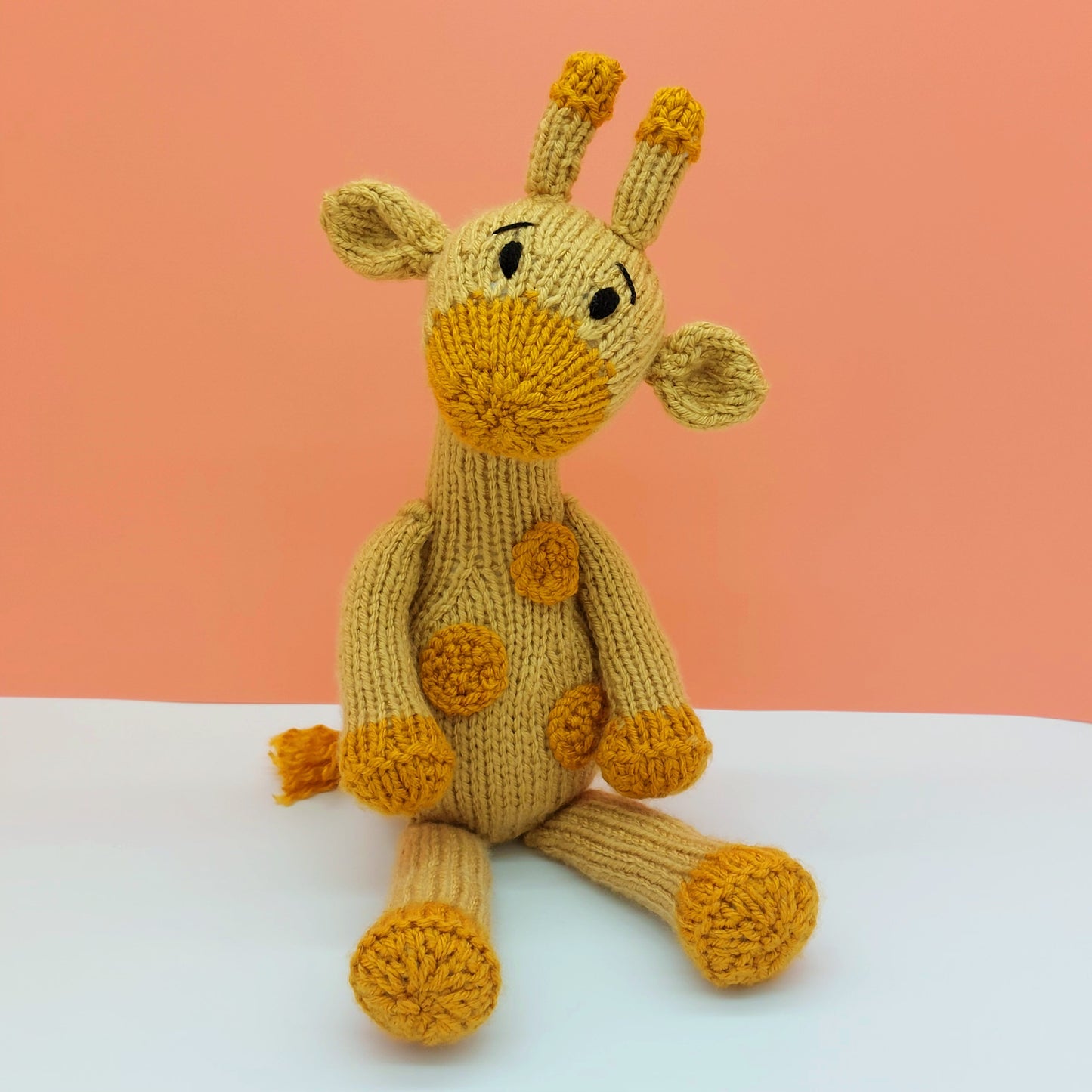Knitted Amber the Giraffe - PDF Knitting Pattern