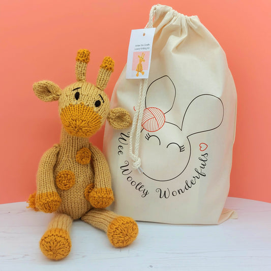 Amber the Giraffe Knitting Kit