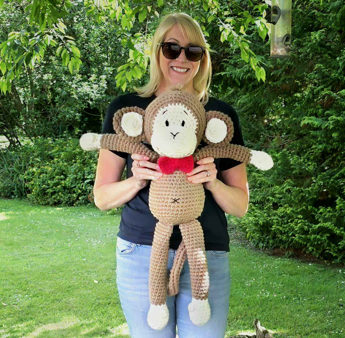 Mr Bananas the HUGE Monkey Crochet Kit