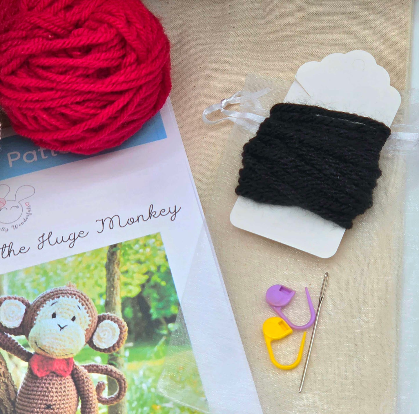 Mr Bananas the HUGE Monkey Crochet Kit