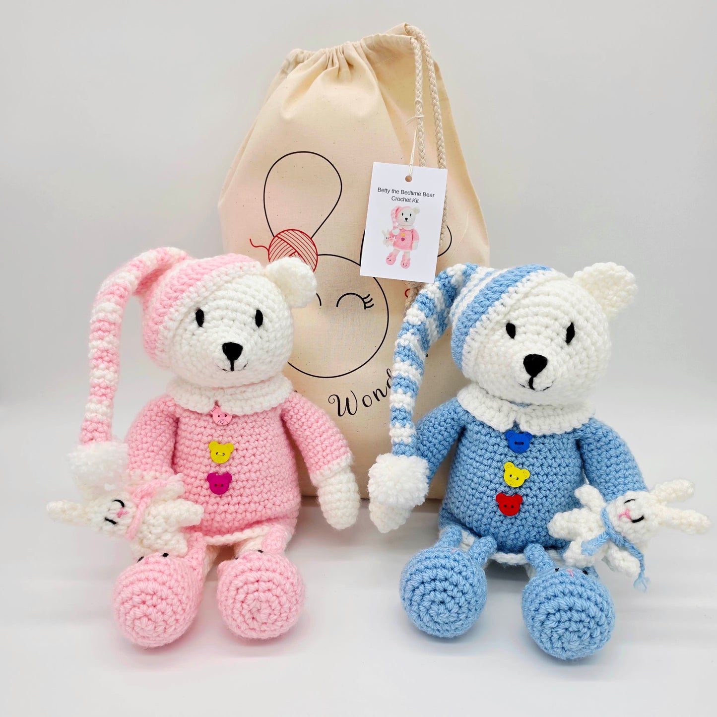 Bobby & Betty the Bedtime Bear Crochet kits