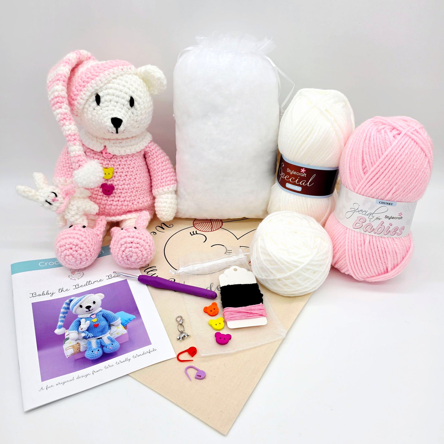 Bobby & Betty the Bedtime Bear Crochet kits
