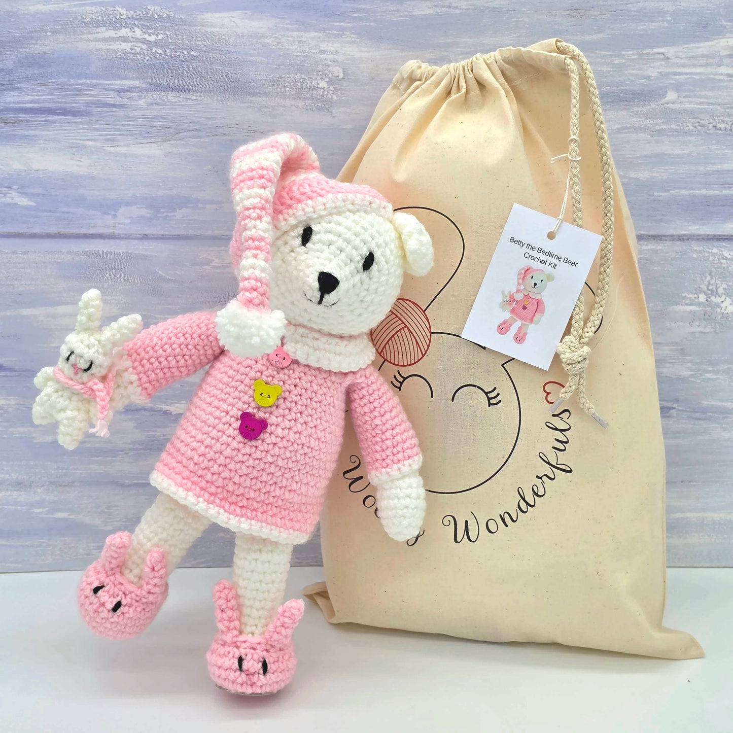 Bobby & Betty the Bedtime Bear Crochet kits
