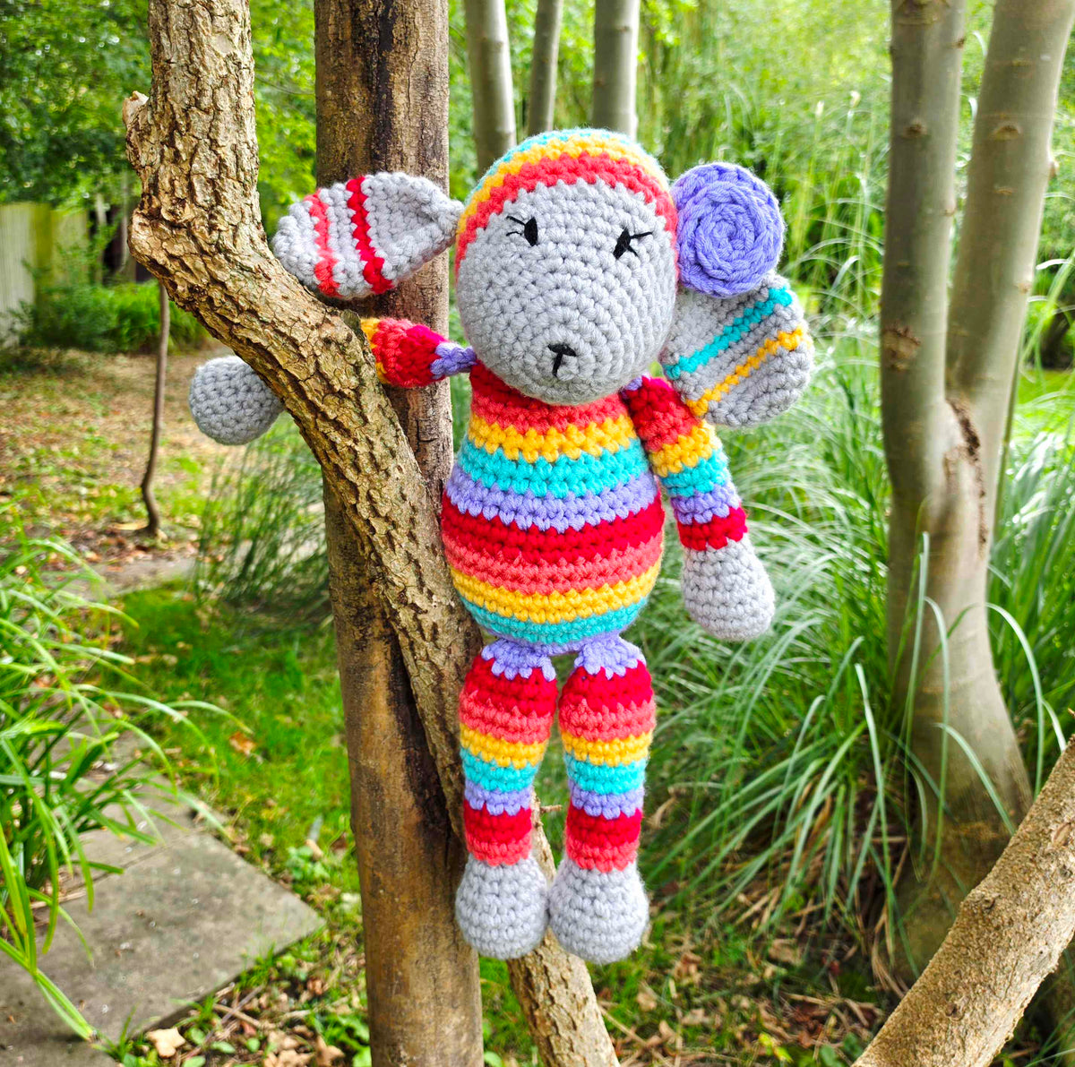 HUGE Rainbow Lamb Crochet Kit